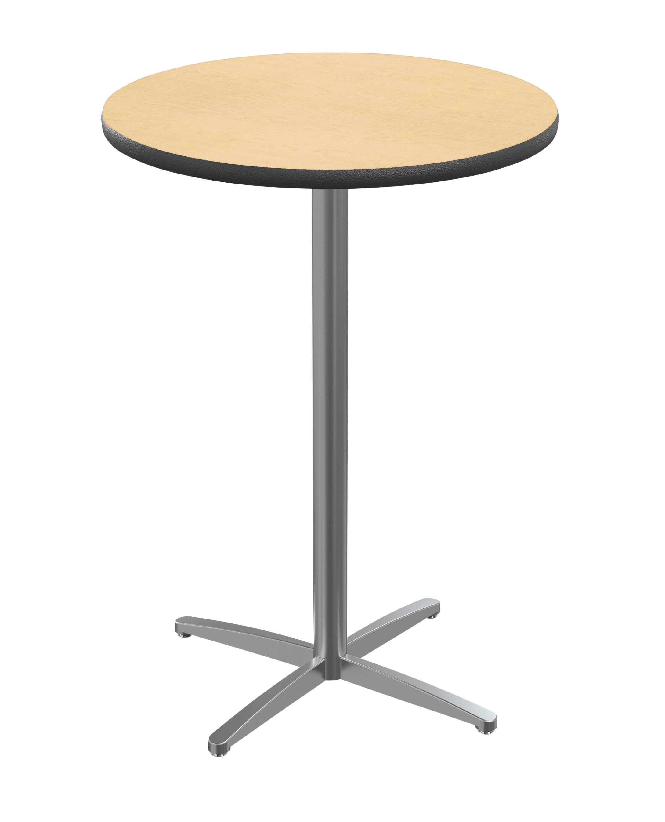 CAFETERIA TABLE - CLASSROOM SELECT - CAFE/BISTRO - ROUND - 34 W X 34 D IN - 42 INCH - LAMINATE - SPECIFY TOP COLOR - LOCKEDGE - SPECIFY EDGE COLOR - X-STYLE - SPECIFY FRAME COLOR