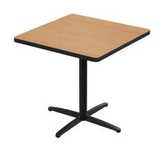 CAFETERIA TABLE - CLASSROOM SELECT - CAFE/BISTRO - SQUARE - 30 W X 30 D IN - 29 INCH - LAMINATE - SPECIFY TOP COLOR - LOCKEDGE - SPECIFY EDGE COLOR - X-STYLE - SPECIFY FRAME COLOR