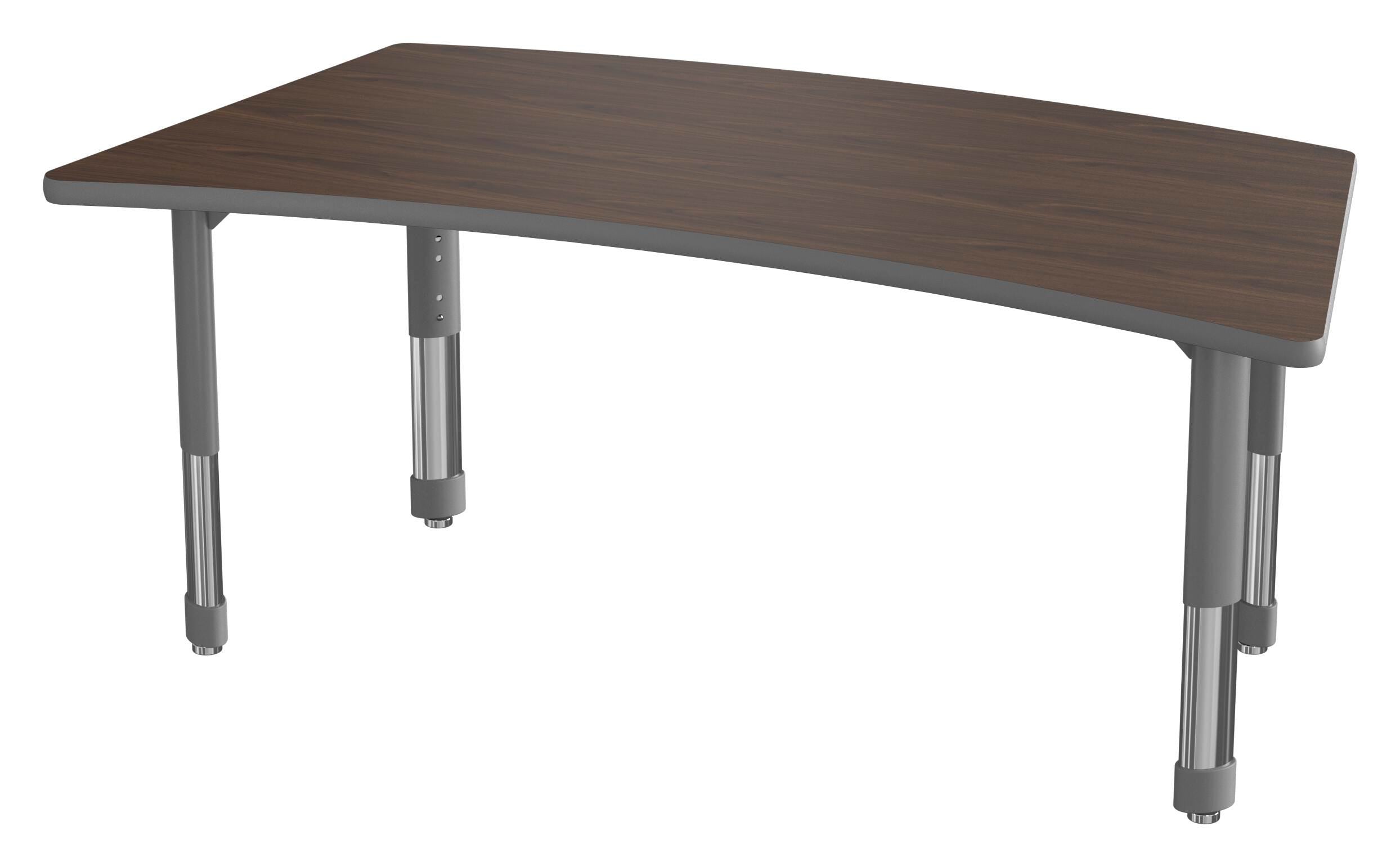 TABLE - CLASSROOM SELECT - NEOSHAPE BRIDGE ACTIVITY TABLE - 60 X 30 - SPECIFY PRODUCT HEIGHT - LAMINATE - T-MOLD - SPECIFY TOP COLOR - SPECIFY EDGE COLOR - SPECIFY LEG COLOR - NEOCLASS