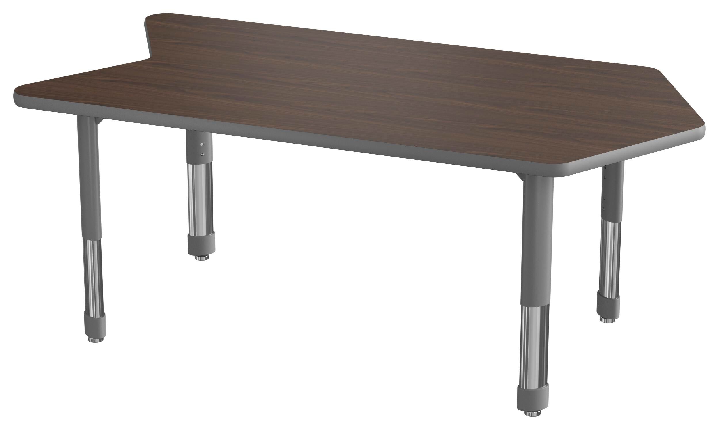 TABLE - CLASSROOM SELECT - NEOSHAPE ARROW ACTIVITY TABLE - 60 X 30 - SPECIFY PRODUCT HEIGHT - LAMINATE - T-MOLD - SPECIFY TOP COLOR - SPECIFY EDGE COLOR - SPECIFY LEG COLOR - NEOCLASS
