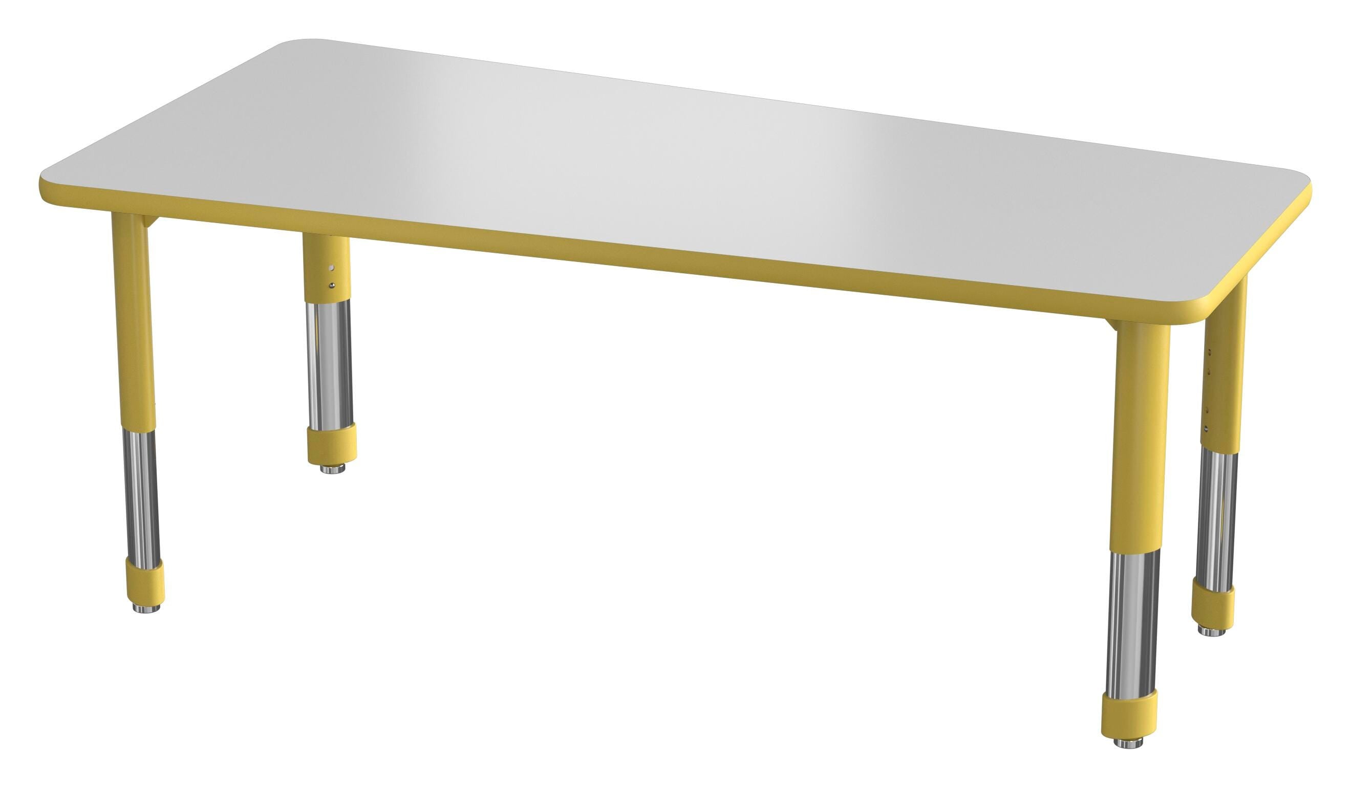 TABLE - CLASSROOM SELECT - NEOSHAPE FAN ACTIVITY TABLE - 60 X 30 - SPECIFY PRODUCT HEIGHT - MARKERBOARD - T-MOLD - SPECIFY TOP COLOR - SPECIFY EDGE COLOR - SPECIFY LEG COLOR - NEOCLASS