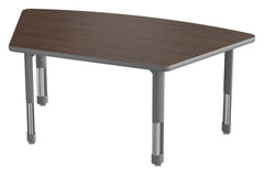 TABLE - CLASSROOM SELECT - NEOSHAPE CANOPY ACTIVITY TABLE - 60 X 34 - SPECIFY PRODUCT HEIGHT - LAMINATE - T-MOLD - SPECIFY TOP COLOR - SPECIFY EDGE COLOR - SPECIFY LEG COLOR - NEOCLASS