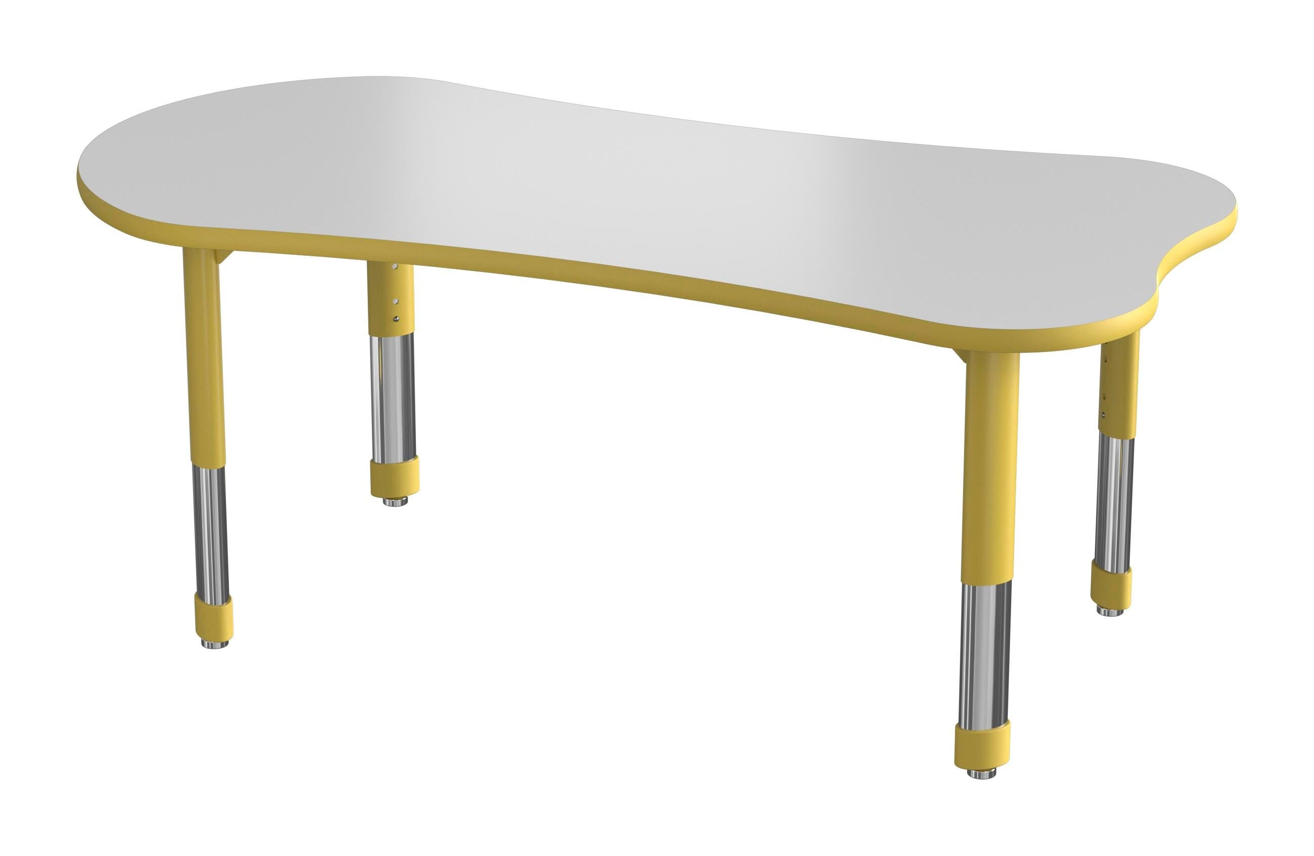 TABLE - CLASSROOM SELECT - NEOSHAPE MESA ACTIVITY TABLE - 60 X 29 - SPECIFY PRODUCT HEIGHT - MARKERBOARD - T-MOLD - SPECIFY TOP COLOR - SPECIFY EDGE COLOR - SPECIFY LEG COLOR - NEOCLASS