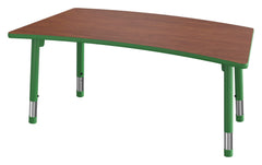 TABLE - CLASSROOM SELECT - NEOSHAPE BRIDGE ACTIVITY TABLE - 60 X 30 - SPECIFY PRODUCT HEIGHT - LAMINATE - T-MOLD - SPECIFY TOP COLOR - SPECIFY EDGE COLOR - SPECIFY LEG COLOR - APOLLO