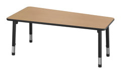TABLE - CLASSROOM SELECT - NEOSHAPE FAN ACTIVITY TABLE - 60 X 30 - SPECIFY PRODUCT HEIGHT - LAMINATE - LOCKEDGE - SPECIFY TOP COLOR - SPECIFY EDGE COLOR - SPECIFY LEG COLOR - APOLLO