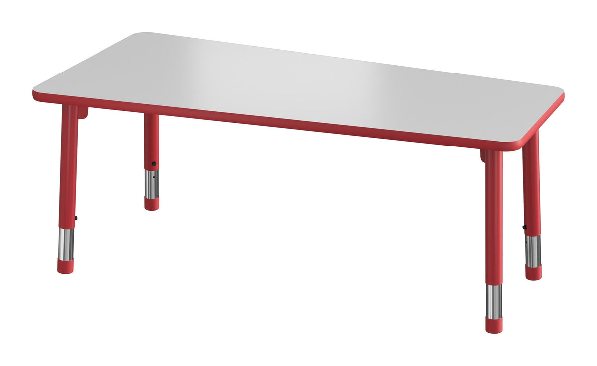 TABLE - CLASSROOM SELECT - NEOSHAPE FAN ACTIVITY TABLE - 60 X 30 - SPECIFY PRODUCT HEIGHT - MARKERBOARD - T-MOLD - SPECIFY TOP COLOR - SPECIFY EDGE COLOR - SPECIFY LEG COLOR - APOLLO