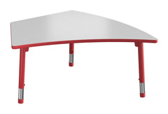 TABLE - CLASSROOM SELECT - NEOSHAPE KITE ACTIVITY TABLE - 60 X 52 - SPECIFY PRODUCT HEIGHT - MARKERBOARD - T-MOLD - SPECIFY TOP COLOR - SPECIFY EDGE COLOR - SPECIFY LEG COLOR - APOLLO