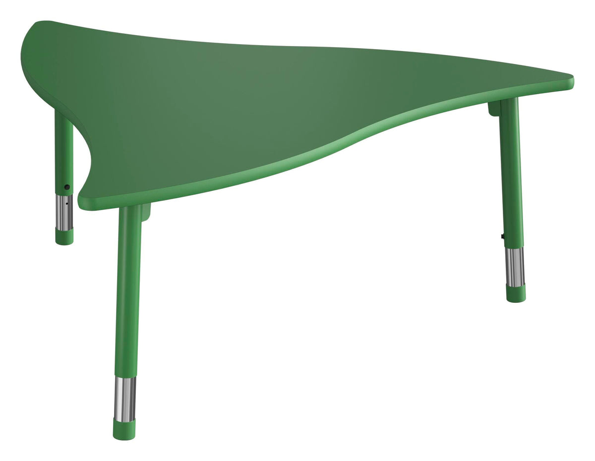 TABLE - CLASSROOM SELECT - NEOSHAPE PROP ACTIVITY TABLE - 60 X 54 - SPECIFY PRODUCT HEIGHT - LAMINATE - T-MOLD - SPECIFY TOP COLOR - SPECIFY EDGE COLOR - SPECIFY LEG COLOR - APOLLO
