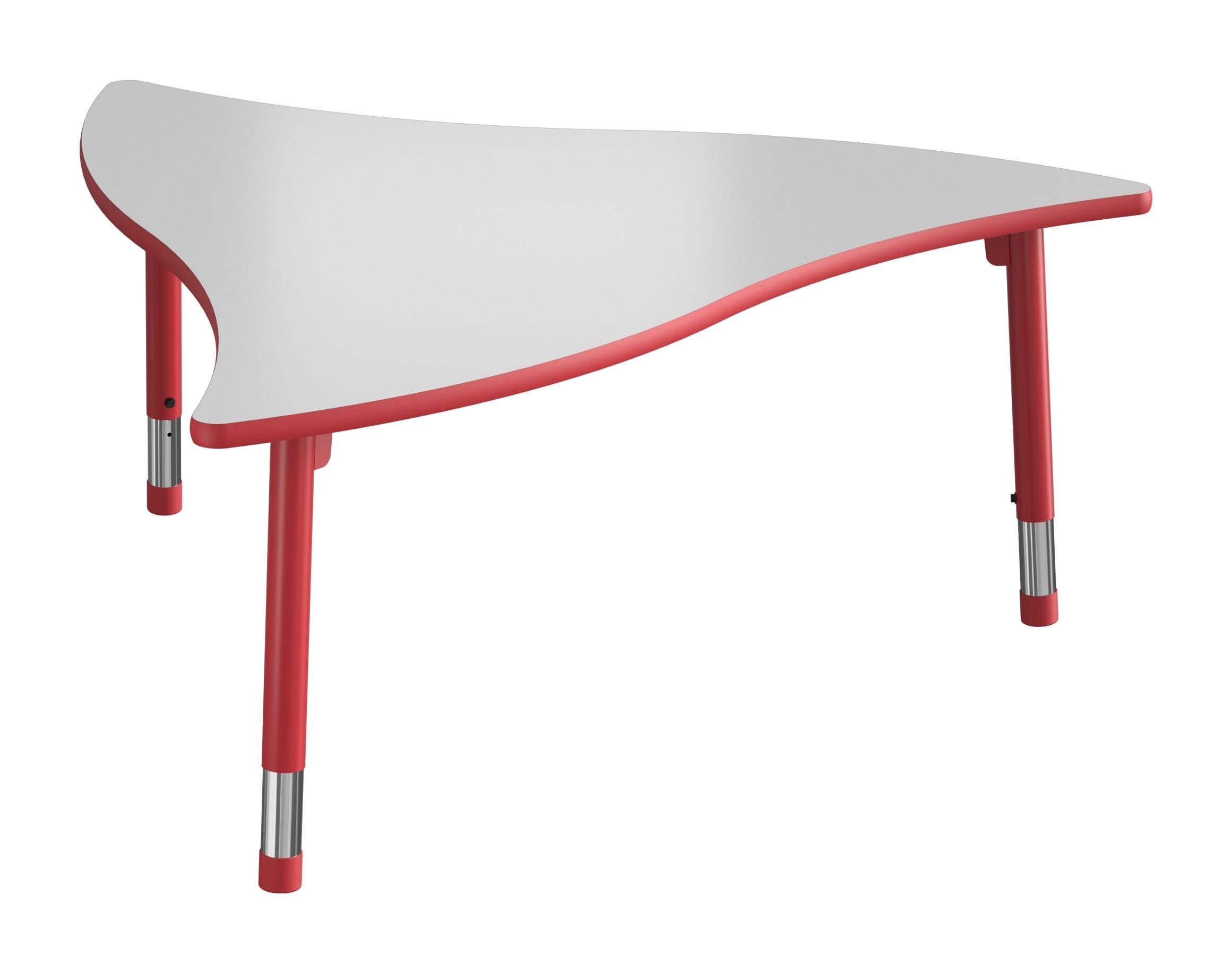 TABLE - CLASSROOM SELECT - NEOSHAPE PROP ACTIVITY TABLE - 60 X 54 - SPECIFY PRODUCT HEIGHT - MARKERBOARD - T-MOLD - SPECIFY TOP COLOR - SPECIFY EDGE COLOR - SPECIFY LEG COLOR - APOLLO