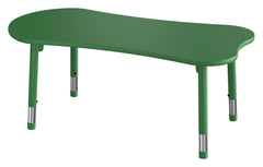 TABLE - CLASSROOM SELECT - NEOSHAPE MESA ACTIVITY TABLE - 60 X 29 - SPECIFY PRODUCT HEIGHT - LAMINATE - T-MOLD - SPECIFY TOP COLOR - SPECIFY EDGE COLOR - SPECIFY LEG COLOR - APOLLO