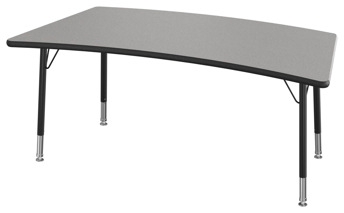 TABLE - CLASSROOM SELECT - NEOSHAPE BRIDGE ACTIVITY TABLE - 60 X 30 - SPECIFY PRODUCT HEIGHT - LAMINATE - LOCKEDGE - SPECIFY TOP COLOR - SPECIFY EDGE COLOR - SPECIFY LEG COLOR - STANDARD