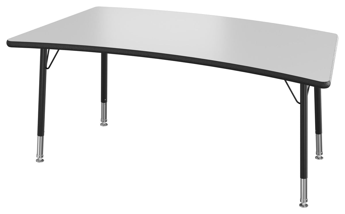 TABLE - CLASSROOM SELECT - NEOSHAPE BRIDGE ACTIVITY TABLE - 60 X 30 - SPECIFY PRODUCT HEIGHT - MARKERBOARD - LOCKEDGE - SPECIFY TOP COLOR - SPECIFY EDGE COLOR - SPECIFY LEG COLOR - STANDARD