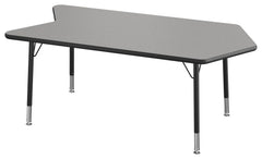 TABLE - CLASSROOM SELECT - NEOSHAPE ARROW ACTIVITY TABLE - 60 X 30 - SPECIFY PRODUCT HEIGHT - LAMINATE - LOCKEDGE - SPECIFY TOP COLOR - SPECIFY EDGE COLOR - SPECIFY LEG COLOR - STANDARD