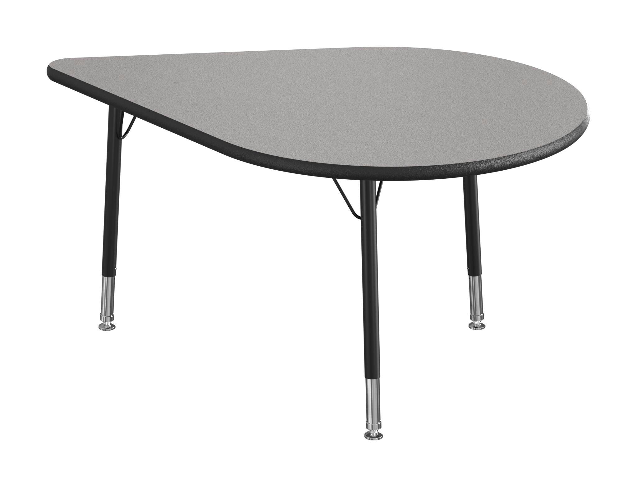 TABLE - CLASSROOM SELECT - NEOSHAPE PETAL ACTIVITY TABLE - 60 X 41 - SPECIFY PRODUCT HEIGHT - LAMINATE - LOCKEDGE - SPECIFY TOP COLOR - SPECIFY EDGE COLOR - SPECIFY LEG COLOR - STANDARD