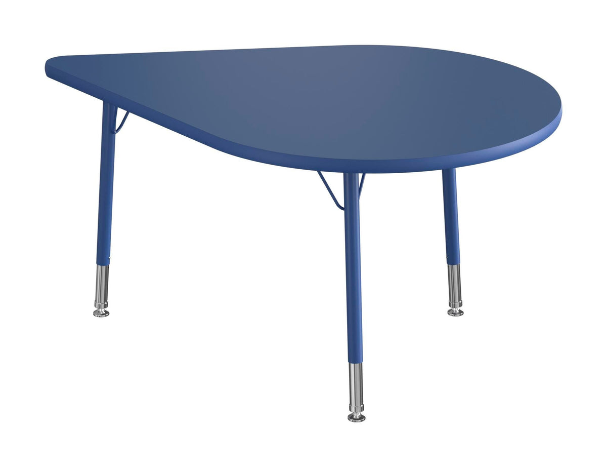 TABLE - CLASSROOM SELECT - NEOSHAPE PETAL ACTIVITY TABLE - 60 X 41 - SPECIFY PRODUCT HEIGHT - LAMINATE - T-MOLD - SPECIFY TOP COLOR - SPECIFY EDGE COLOR - SPECIFY LEG COLOR - STANDARD
