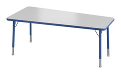 TABLE - CLASSROOM SELECT - NEOSHAPE FAN ACTIVITY TABLE - 60 X 30 - SPECIFY PRODUCT HEIGHT - MARKERBOARD - T-MOLD - SPECIFY TOP COLOR - SPECIFY EDGE COLOR - SPECIFY LEG COLOR - STANDARD