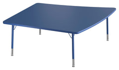 TABLE - CLASSROOM SELECT - NEOSHAPE OVOID ACTIVITY TABLE - 60 X 60 - SPECIFY PRODUCT HEIGHT - LAMINATE - T-MOLD - SPECIFY TOP COLOR - SPECIFY EDGE COLOR - SPECIFY LEG COLOR - STANDARD