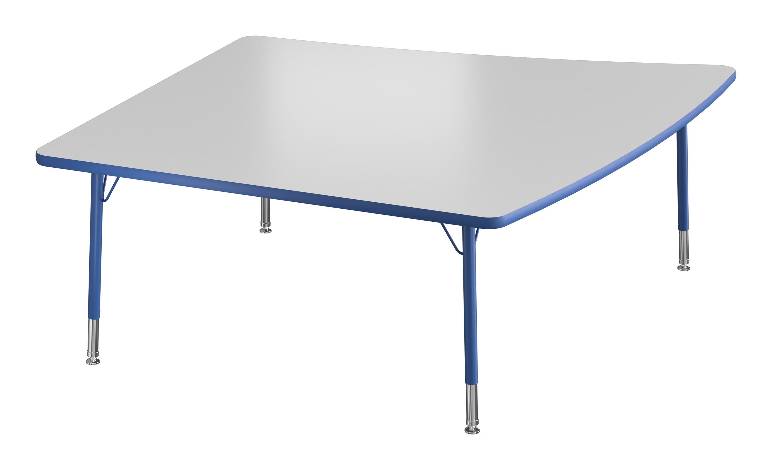 TABLE - CLASSROOM SELECT - NEOSHAPE OVOID ACTIVITY TABLE - 60 X 60 - SPECIFY PRODUCT HEIGHT - MARKERBOARD - T-MOLD - SPECIFY TOP COLOR - SPECIFY EDGE COLOR - SPECIFY LEG COLOR - STANDARD