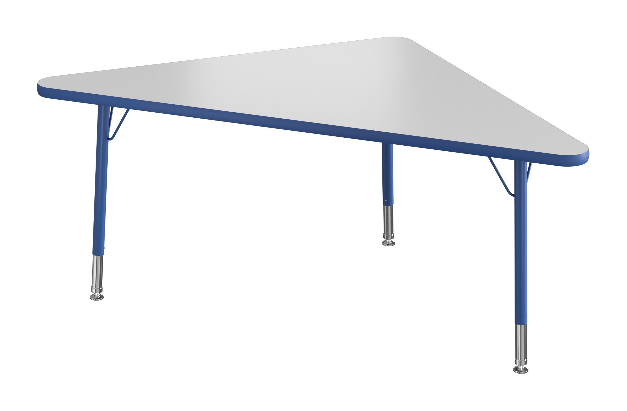 TABLE - CLASSROOM SELECT - NEOSHAPE TRIANGLE ACTIVITY TABLE - 60 X 32 - SPECIFY PRODUCT HEIGHT - MARKERBOARD - T-MOLD - SPECIFY TOP COLOR - SPECIFY EDGE COLOR - SPECIFY LEG COLOR - STANDARD