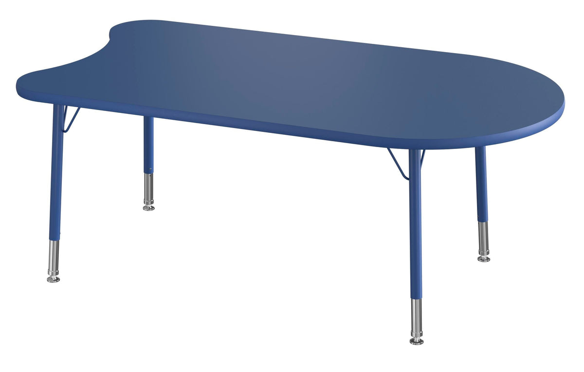 TABLE - CLASSROOM SELECT - NEOSHAPE TASA ACTIVITY TABLE - 60 X 32 - SPECIFY PRODUCT HEIGHT - LAMINATE - T-MOLD - SPECIFY TOP COLOR - SPECIFY EDGE COLOR - SPECIFY LEG COLOR - STANDARD