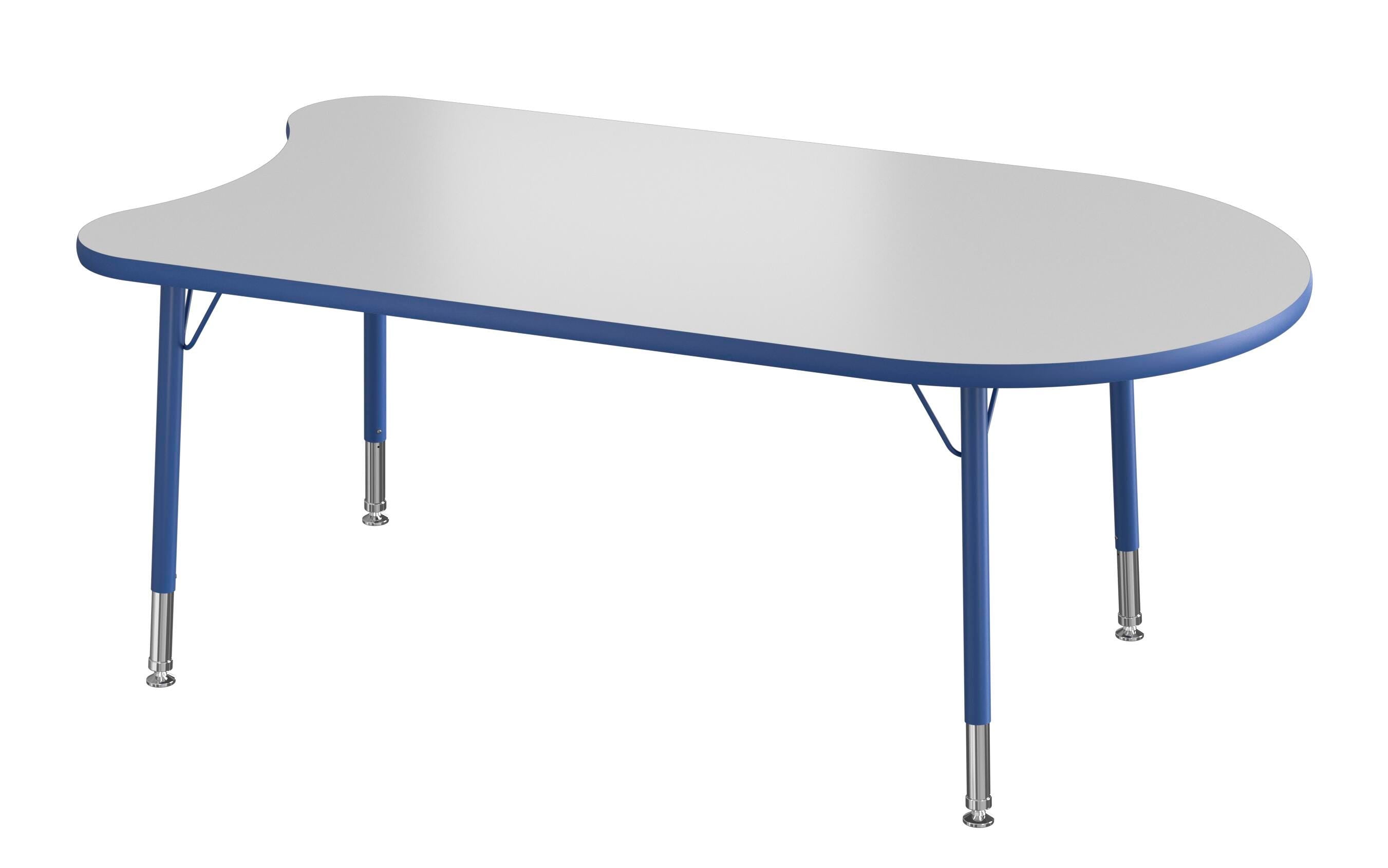 TABLE - CLASSROOM SELECT - NEOSHAPE TASA ACTIVITY TABLE - 60 X 32 - SPECIFY PRODUCT HEIGHT - MARKERBOARD - T-MOLD - SPECIFY TOP COLOR - SPECIFY EDGE COLOR - SPECIFY LEG COLOR - STANDARD