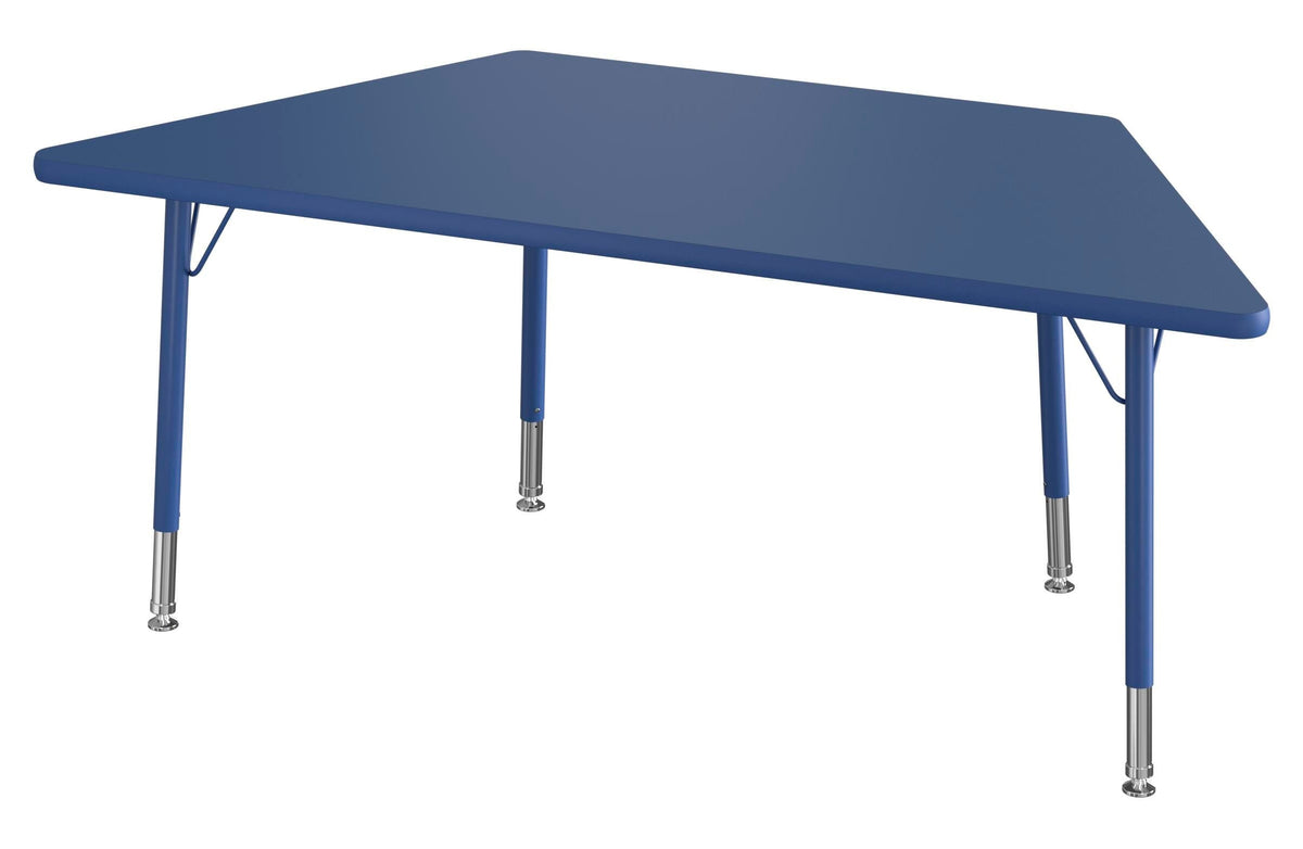 TABLE - CLASSROOM SELECT - NEOSHAPE VOLCANO ACTIVITY TABLE - 60 X 30 - SPECIFY PRODUCT HEIGHT - LAMINATE - T-MOLD - SPECIFY TOP COLOR - SPECIFY EDGE COLOR - SPECIFY LEG COLOR - STANDARD