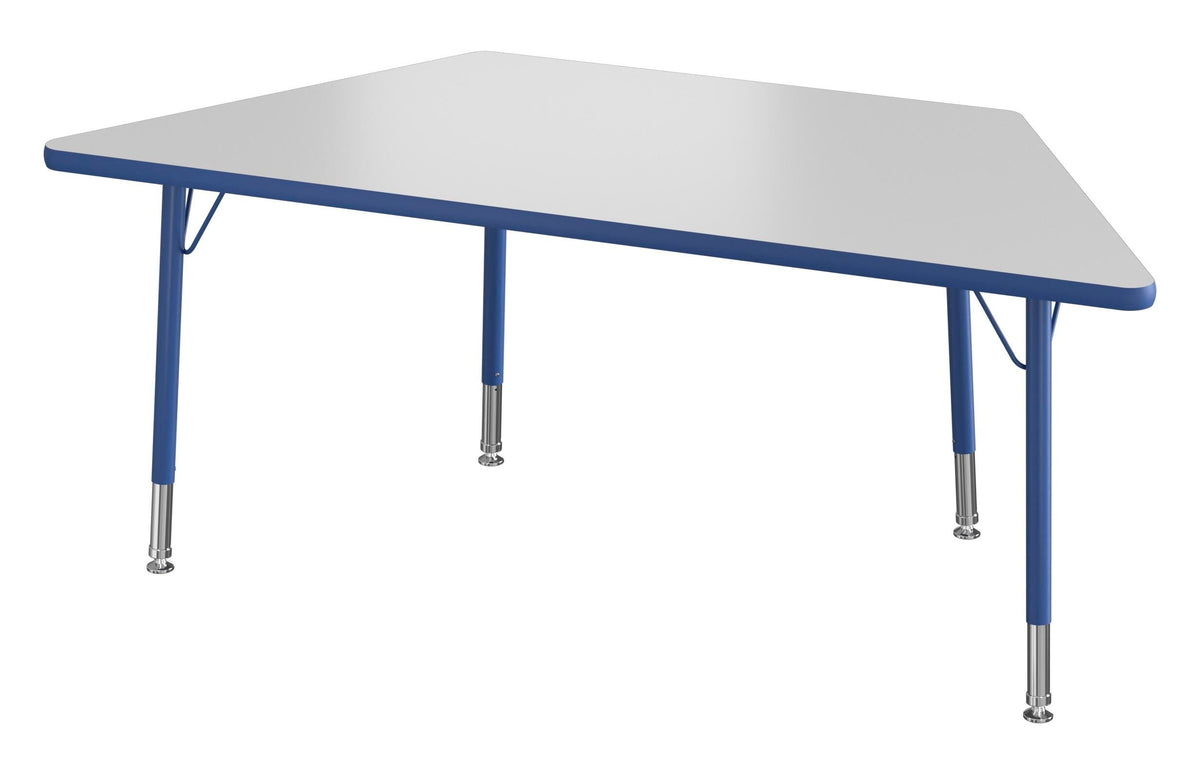 TABLE - CLASSROOM SELECT - NEOSHAPE VOLCANO ACTIVITY TABLE - 60 X 30 - SPECIFY PRODUCT HEIGHT - MARKERBOARD - T-MOLD - SPECIFY TOP COLOR - SPECIFY EDGE COLOR - SPECIFY LEG COLOR - STANDARD