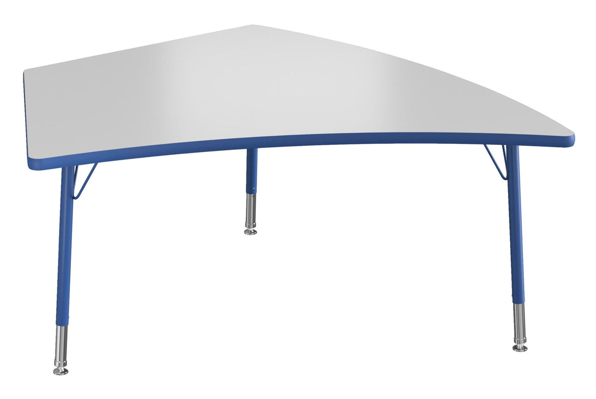 TABLE - CLASSROOM SELECT - NEOSHAPE KITE ACTIVITY TABLE - 60 X 52 - SPECIFY PRODUCT HEIGHT - MARKERBOARD - T-MOLD - SPECIFY TOP COLOR - SPECIFY EDGE COLOR - SPECIFY LEG COLOR - STANDARD