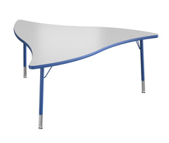 TABLE - CLASSROOM SELECT - NEOSHAPE PROP ACTIVITY TABLE - 60 X 54 - SPECIFY PRODUCT HEIGHT - MARKERBOARD - T-MOLD - SPECIFY TOP COLOR - SPECIFY EDGE COLOR - SPECIFY LEG COLOR - STANDARD