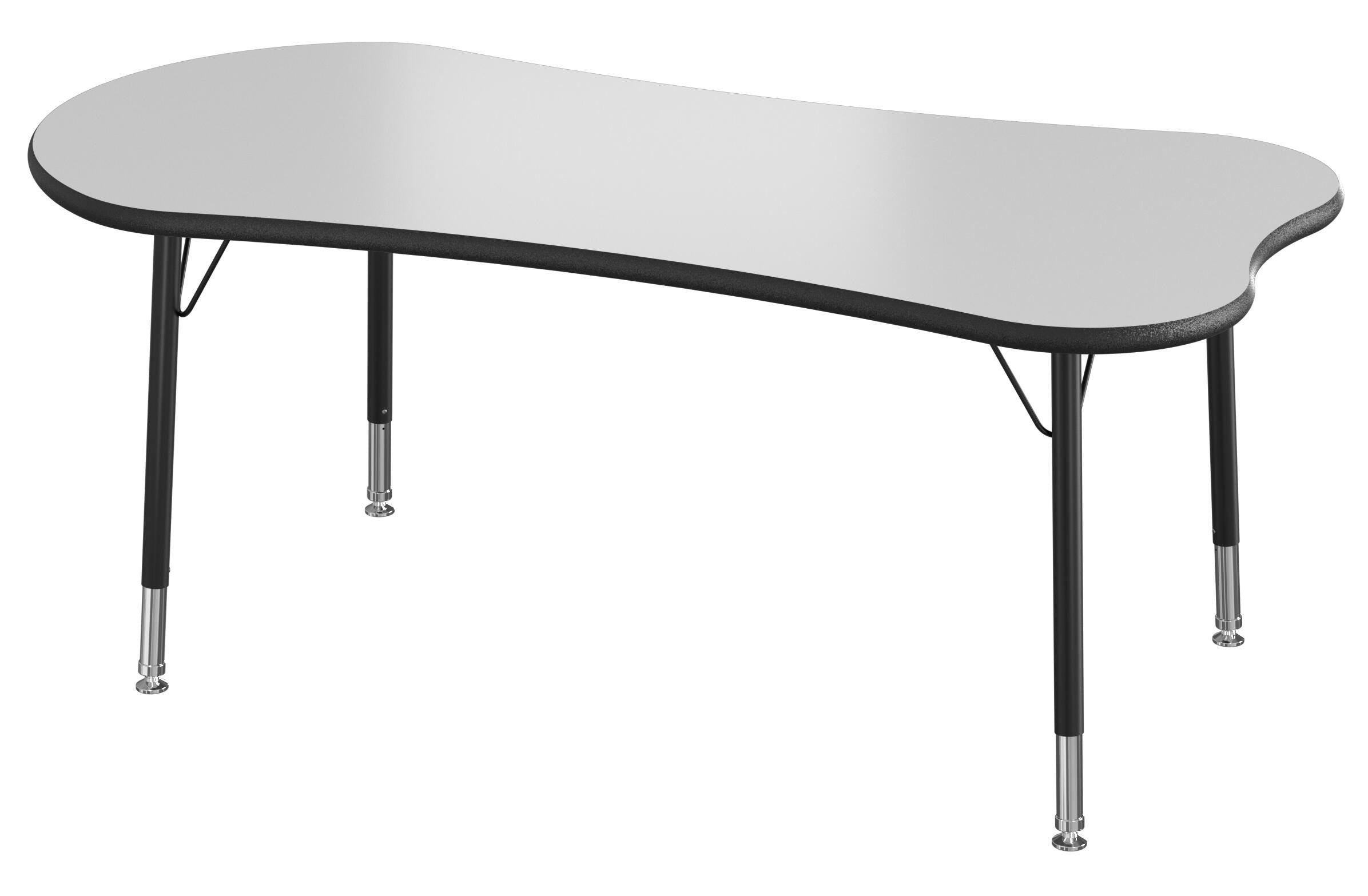 TABLE - CLASSROOM SELECT - NEOSHAPE MESA ACTIVITY TABLE - 60 X 29 - SPECIFY PRODUCT HEIGHT - MARKERBOARD - LOCKEDGE - SPECIFY TOP COLOR - SPECIFY EDGE COLOR - SPECIFY LEG COLOR - STANDARD