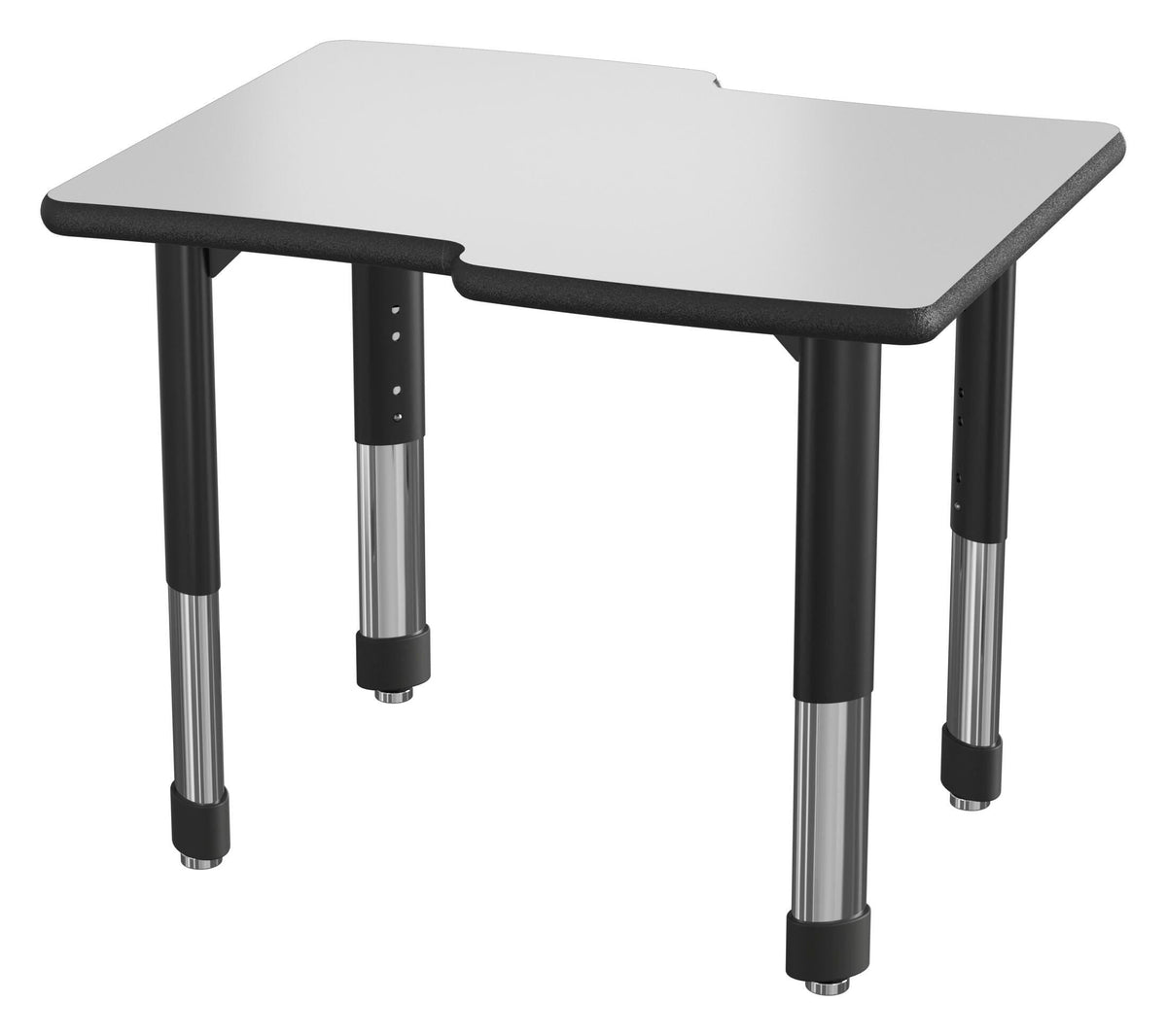 DESK - CLASSROOM SELECT - NEOSHAPE WAVERLY DESK - 30 W X 24 D - SPECIFY PRODUCT HEIGHT - MARKERBOARD - SPECIFY TOP COLOR - LOCKEDGE - SPECIFY EDGE COLOR - SPECIFY LEG COLOR