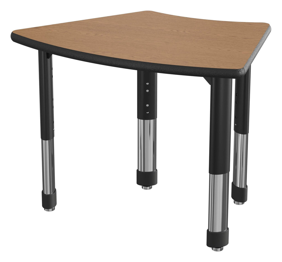 DESK - CLASSROOM SELECT - NEOSHAPE RIBBON DESK - 31 W X 21 D - SPECIFY PRODUCT HEIGHT - LAMINATE - SPECIFY TOP COLOR - LOCKEDGE - SPECIFY EDGE COLOR - SPECIFY LEG COLOR