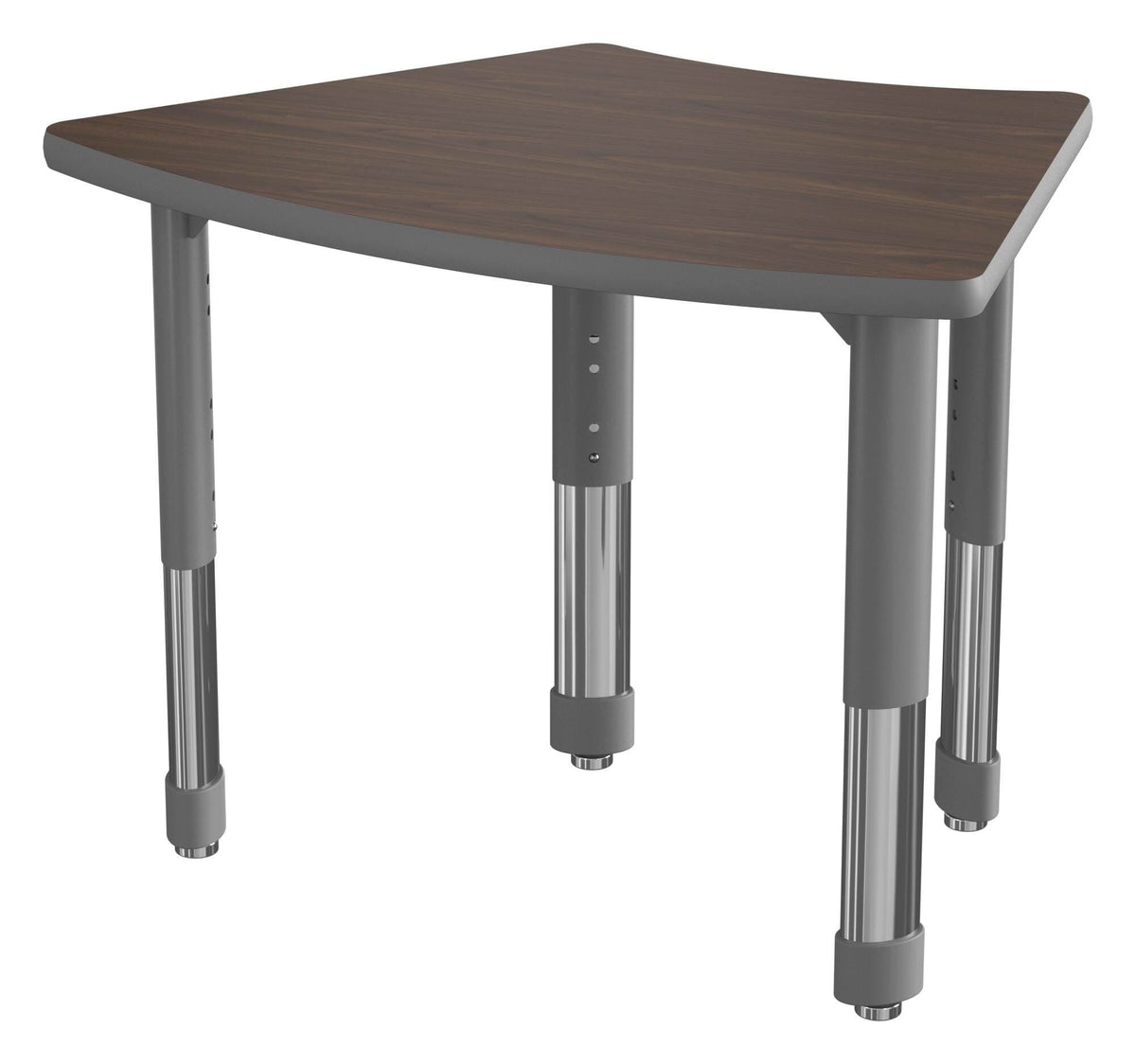 DESK - CLASSROOM SELECT - NEOSHAPE RIBBON DESK - 31 W X 21 D - SPECIFY PRODUCT HEIGHT - LAMINATE - SPECIFY TOP COLOR - T-MOLD - SPECIFY EDGE COLOR - SPECIFY LEG COLOR