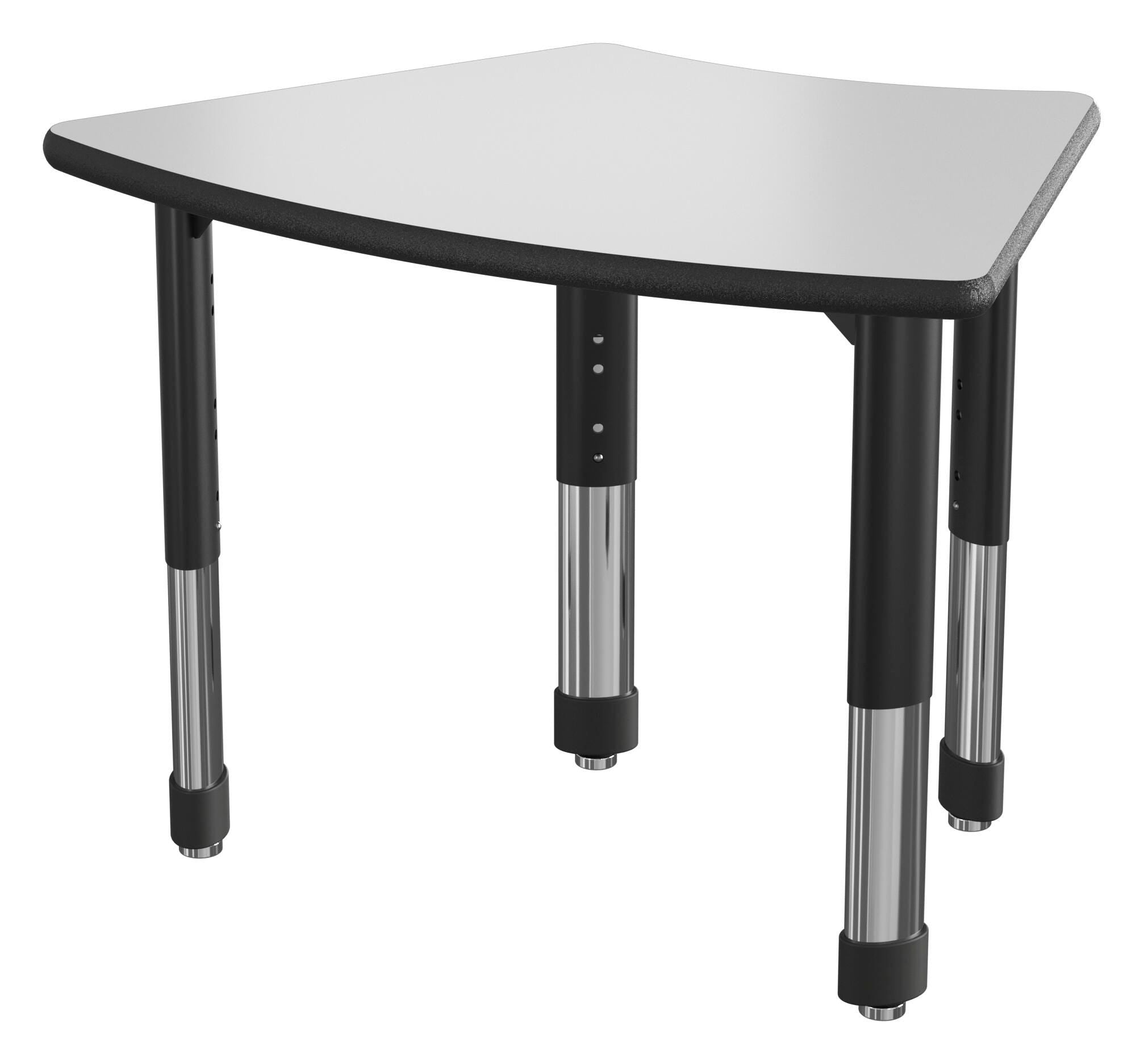 DESK - CLASSROOM SELECT - NEOSHAPE RIBBON DESK - 31 W X 21 D - SPECIFY PRODUCT HEIGHT - MARKERBOARD - SPECIFY TOP COLOR - LOCKEDGE - SPECIFY EDGE COLOR - SPECIFY LEG COLOR