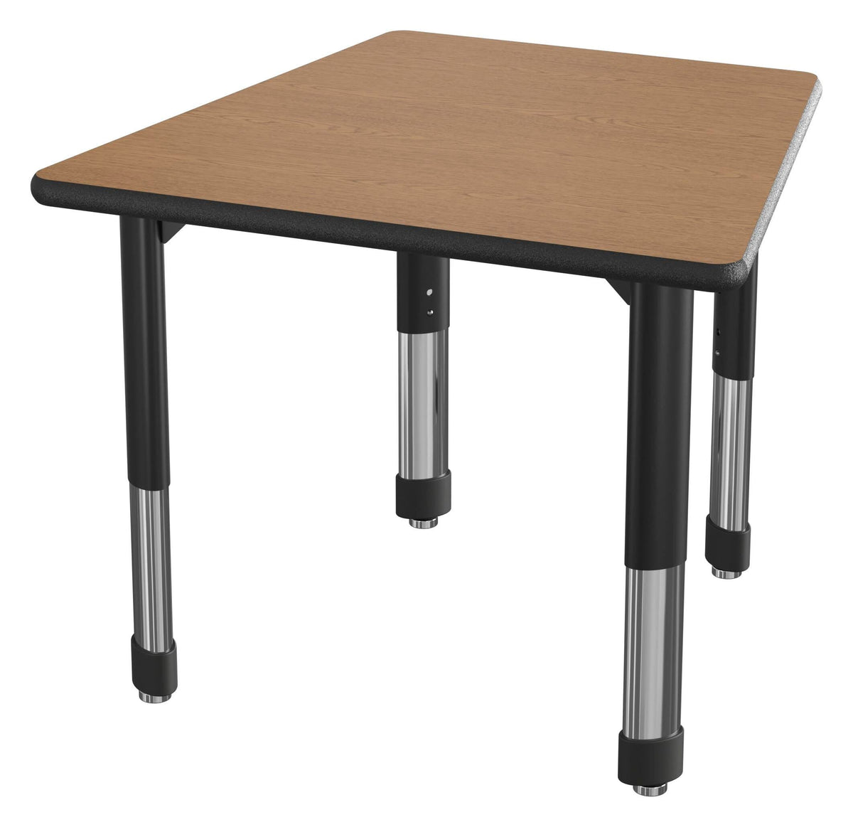 DESK - CLASSROOM SELECT - NEOSHAPE FAN DESK - 30 W X 28 D - SPECIFY PRODUCT HEIGHT - LAMINATE - SPECIFY TOP COLOR - LOCKEDGE - SPECIFY EDGE COLOR - SPECIFY LEG COLOR
