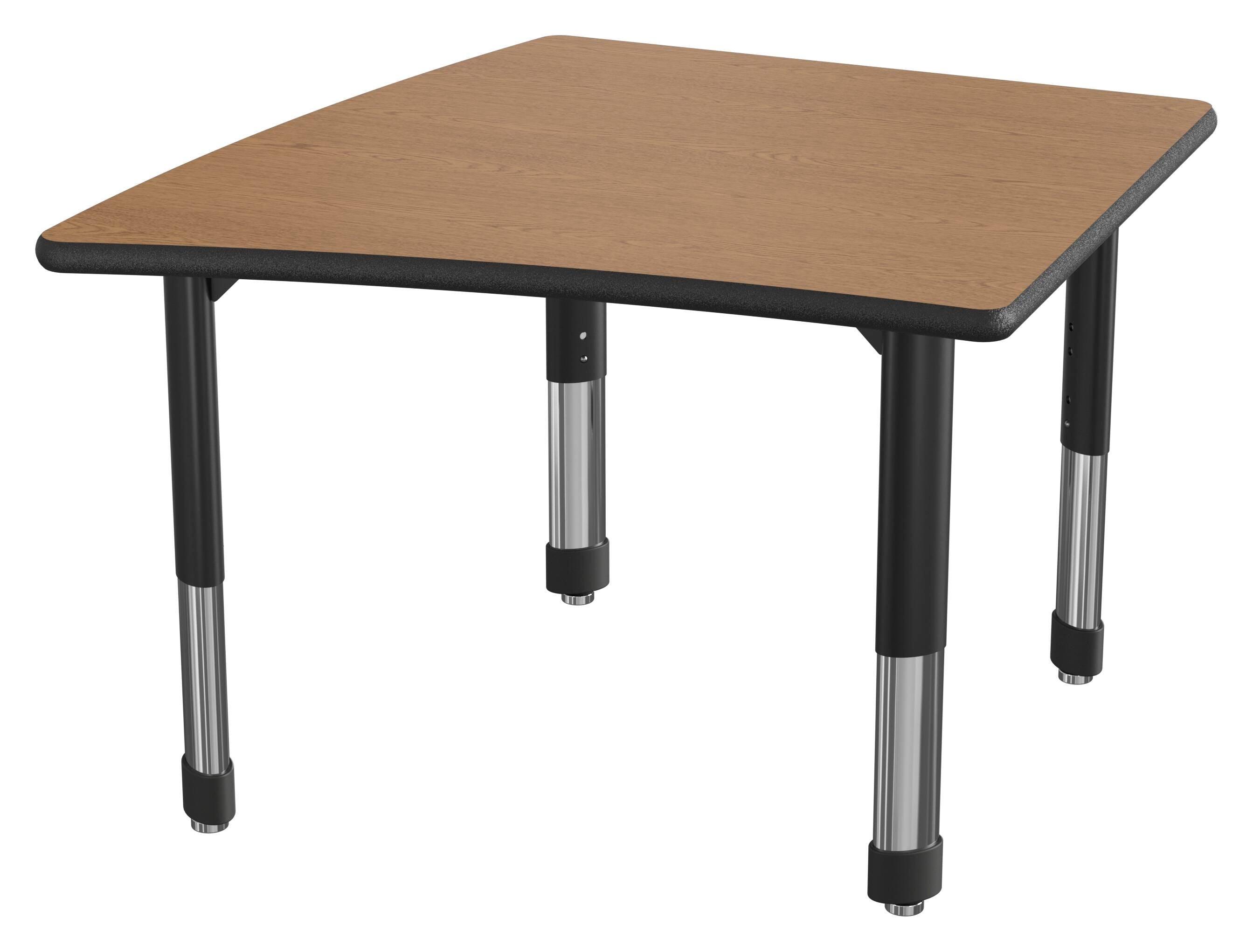 DESK - CLASSROOM SELECT - NEOSHAPE OVOID DESK - 34 W X 34 D - SPECIFY PRODUCT HEIGHT - LAMINATE - SPECIFY TOP COLOR - LOCKEDGE - SPECIFY EDGE COLOR - SPECIFY LEG COLOR