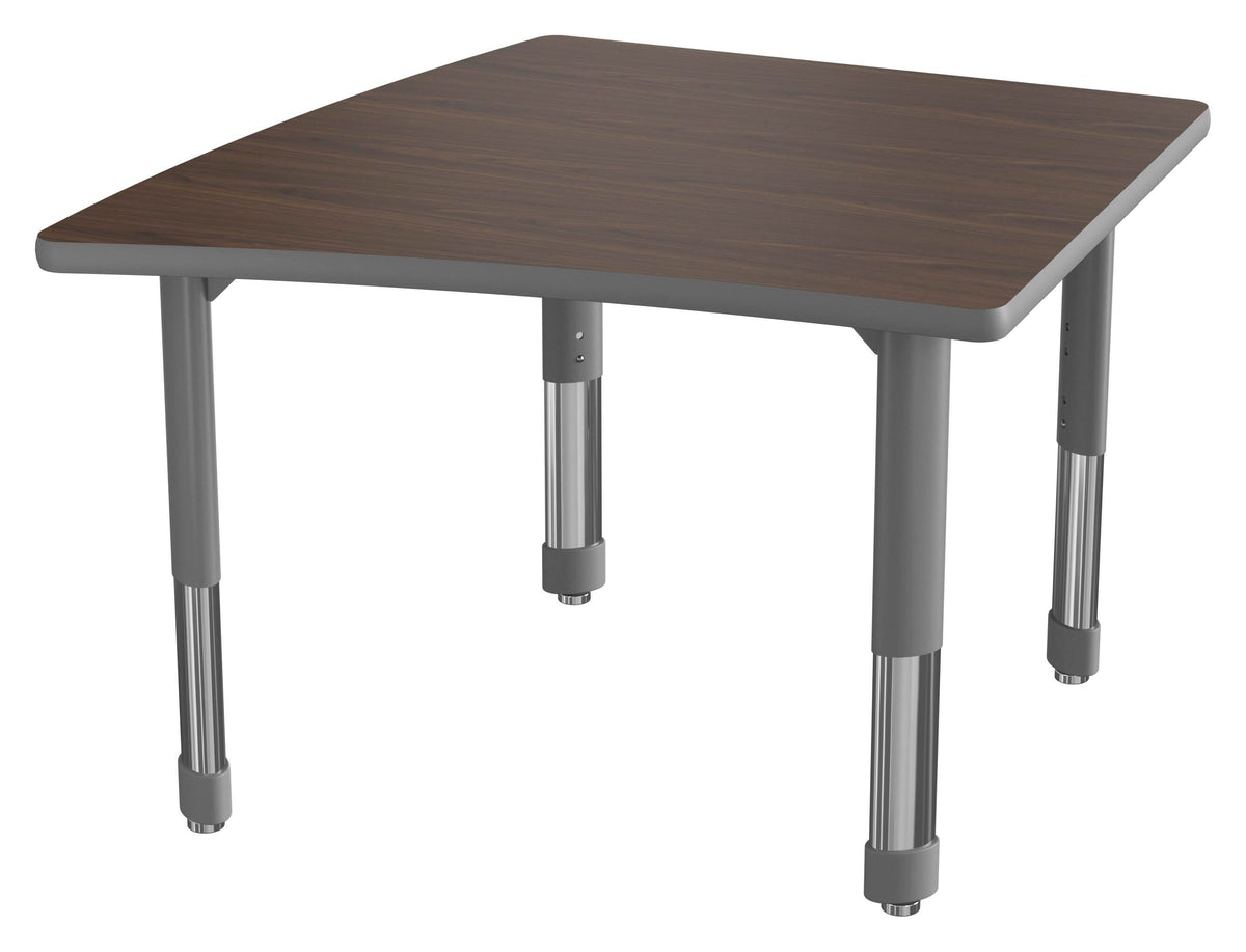 DESK - CLASSROOM SELECT - NEOSHAPE OVOID DESK - 34 W X 34 D - SPECIFY PRODUCT HEIGHT - LAMINATE - SPECIFY TOP COLOR - T-MOLD - SPECIFY EDGE COLOR - SPECIFY LEG COLOR
