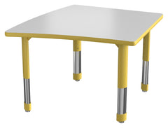 DESK - CLASSROOM SELECT - NEOSHAPE OVOID DESK - 34 W X 34 D - SPECIFY PRODUCT HEIGHT - MARKERBOARD - SPECIFY TOP COLOR - T-MOLD - SPECIFY EDGE COLOR - SPECIFY LEG COLOR