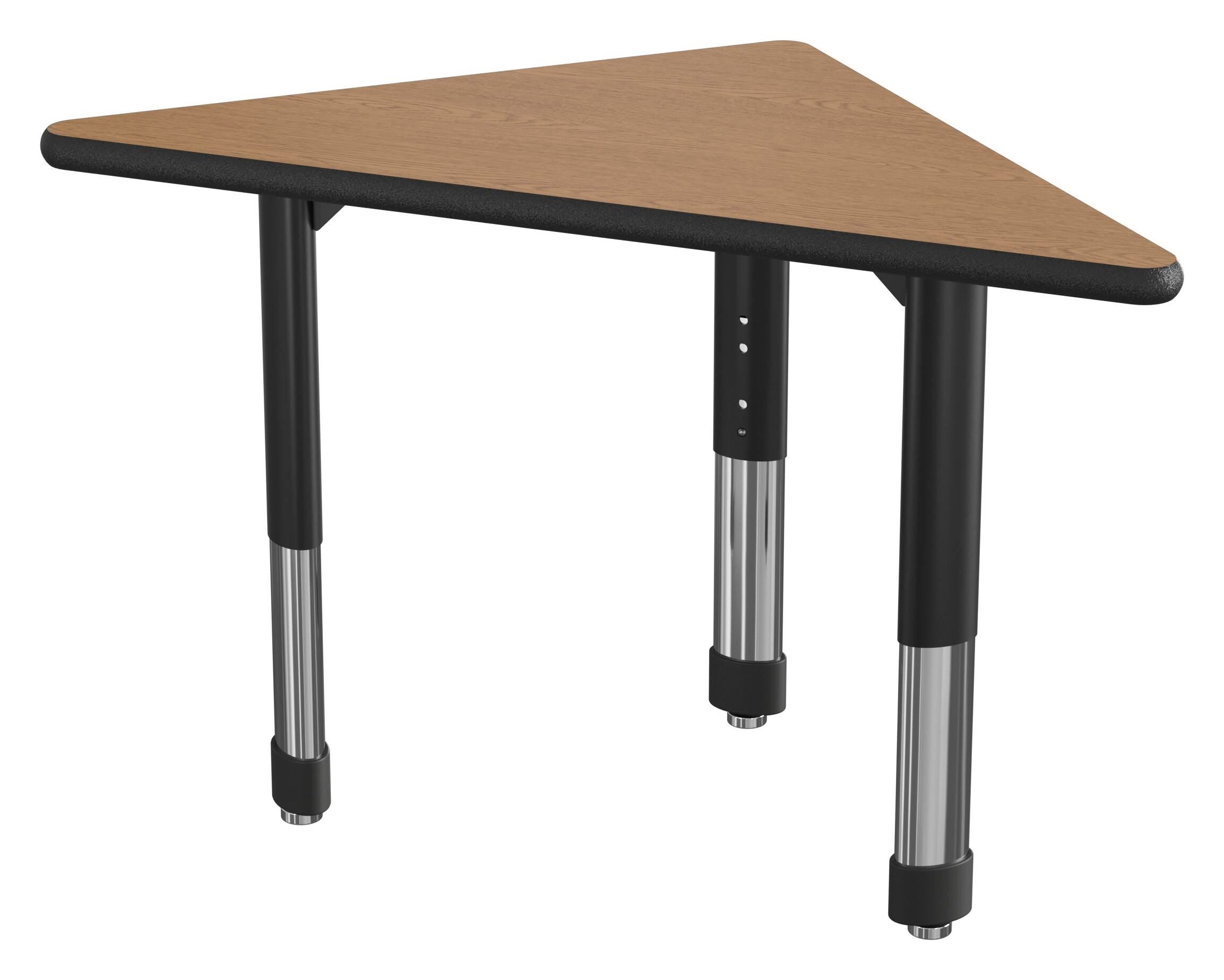 DESK - CLASSROOM SELECT - NEOSHAPE TRIANGLE DESK - 46 W X 24 D - SPECIFY PRODUCT HEIGHT - LAMINATE - SPECIFY TOP COLOR - LOCKEDGE - SPECIFY EDGE COLOR - SPECIFY LEG COLOR