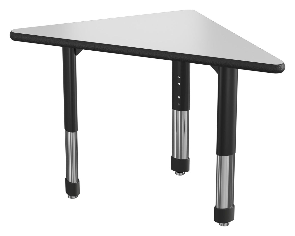 DESK - CLASSROOM SELECT - NEOSHAPE TRIANGLE DESK - 46 W X 24 D - SPECIFY PRODUCT HEIGHT - MARKERBOARD - SPECIFY TOP COLOR - LOCKEDGE - SPECIFY EDGE COLOR - SPECIFY LEG COLOR