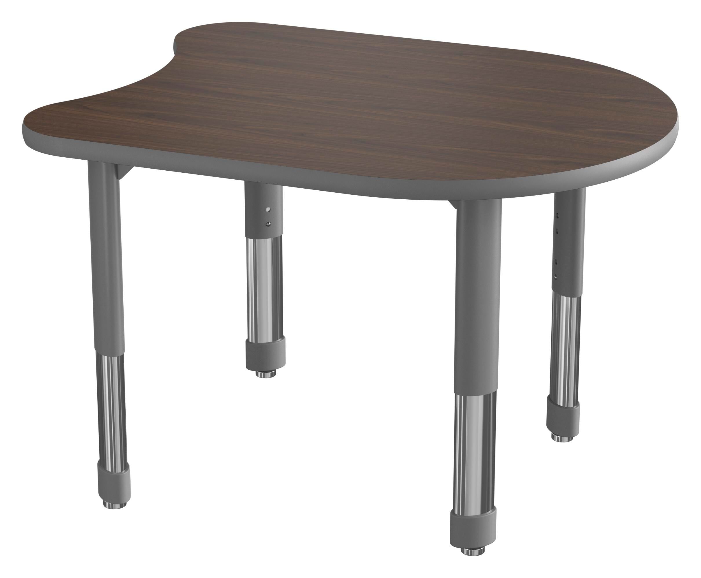 DESK - CLASSROOM SELECT - NEOSHAPE TASA DESK - 36 W X 28 D - SPECIFY PRODUCT HEIGHT - LAMINATE - SPECIFY TOP COLOR - T-MOLD - SPECIFY EDGE COLOR - SPECIFY LEG COLOR