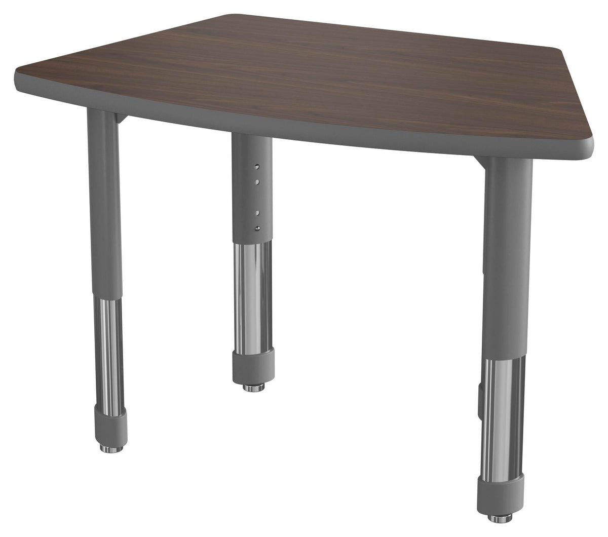 DESK - CLASSROOM SELECT - NEOSHAPE CANOPY DESK - 35 W X 20 D - SPECIFY PRODUCT HEIGHT - LAMINATE - SPECIFY TOP COLOR - LOCKEDGE - SPECIFY EDGE COLOR - SPECIFY LEG COLOR