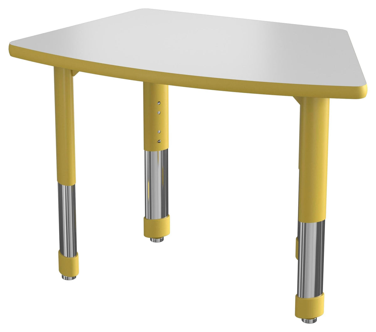 DESK - CLASSROOM SELECT - NEOSHAPE CANOPY DESK - 35 W X 20 D - SPECIFY PRODUCT HEIGHT - MARKERBOARD - SPECIFY TOP COLOR - T-MOLD - SPECIFY EDGE COLOR - SPECIFY LEG COLOR