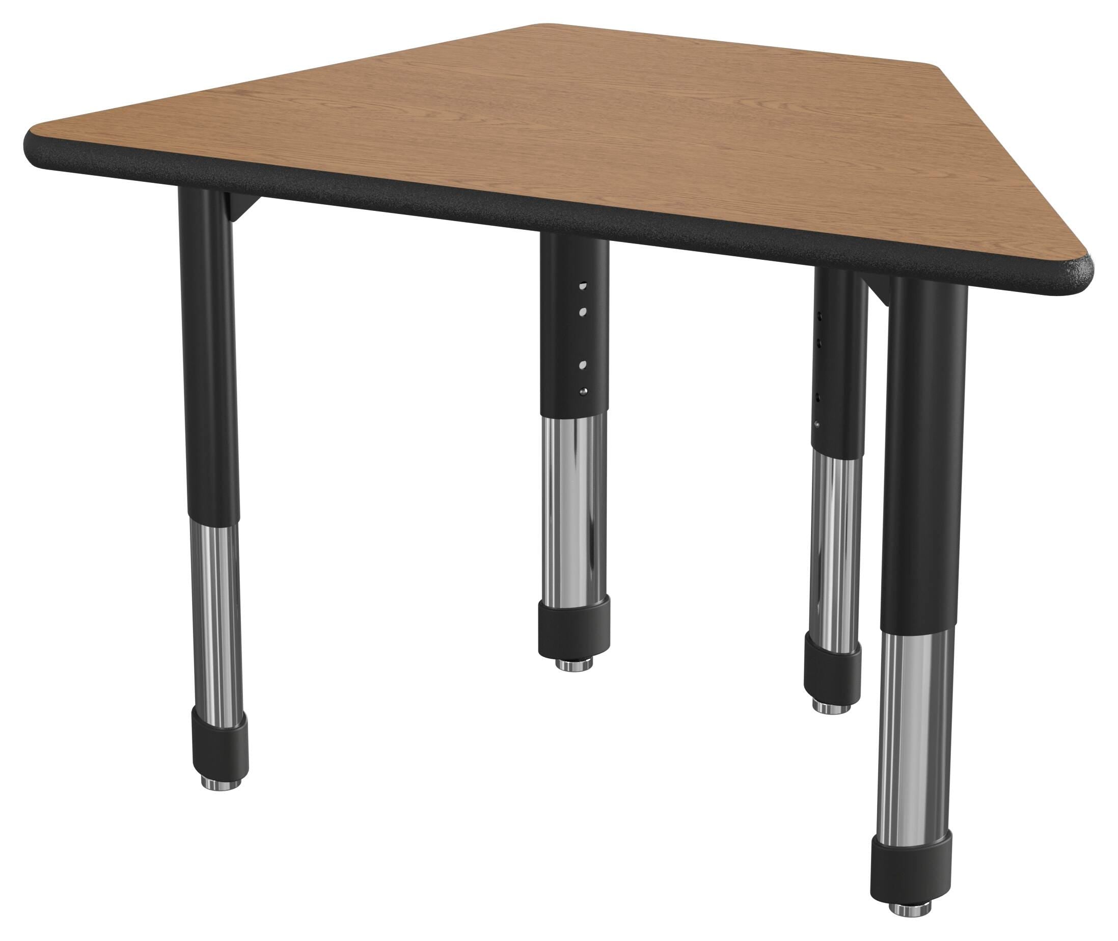 DESK - CLASSROOM SELECT - NEOSHAPE VOLCANO DESK - 38 W X 20 D - SPECIFY PRODUCT HEIGHT - LAMINATE - SPECIFY TOP COLOR - LOCKEDGE - SPECIFY EDGE COLOR - SPECIFY LEG COLOR
