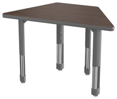 DESK - CLASSROOM SELECT - NEOSHAPE VOLCANO DESK - 38 W X 20 D - SPECIFY PRODUCT HEIGHT - LAMINATE - SPECIFY TOP COLOR - T-MOLD - SPECIFY EDGE COLOR - SPECIFY LEG COLOR