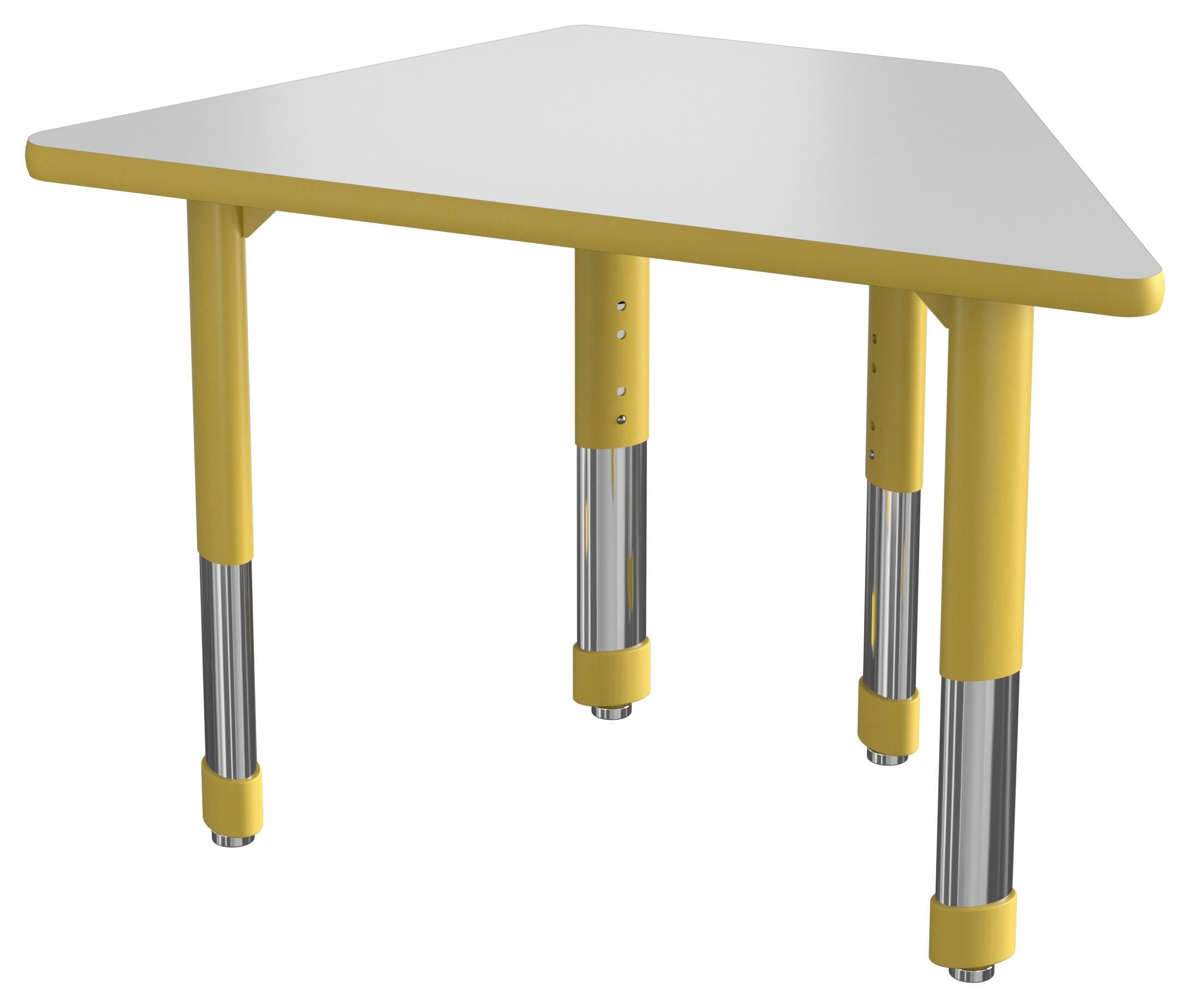 DESK - CLASSROOM SELECT - NEOSHAPE VOLCANO DESK - 38 W X 20 D - SPECIFY PRODUCT HEIGHT - MARKERBOARD - SPECIFY TOP COLOR - T-MOLD - SPECIFY EDGE COLOR - SPECIFY LEG COLOR