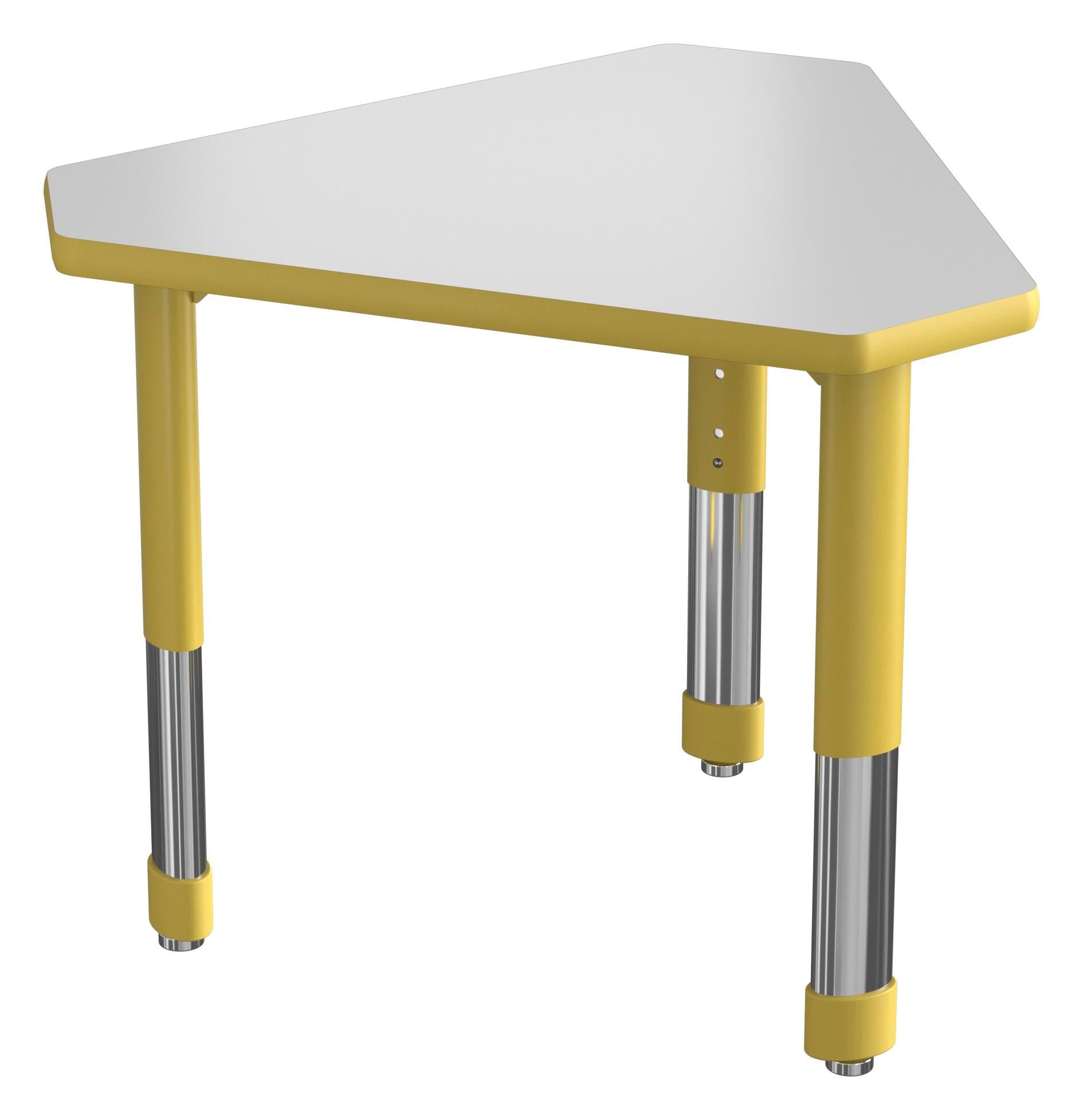 DESK - CLASSROOM SELECT - NEOSHAPE GEM DESK - 31 W X 27 D - SPECIFY PRODUCT HEIGHT - MARKERBOARD - SPECIFY TOP COLOR - T-MOLD - SPECIFY EDGE COLOR - SPECIFY LEG COLOR