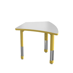 DESK - CLASSROOM SELECT - NEOSHAPE KITE DESK - 34 W X 30 D - SPECIFY PRODUCT HEIGHT - MARKERBOARD - SPECIFY TOP COLOR - T-MOLD - SPECIFY EDGE COLOR - SPECIFY LEG COLOR