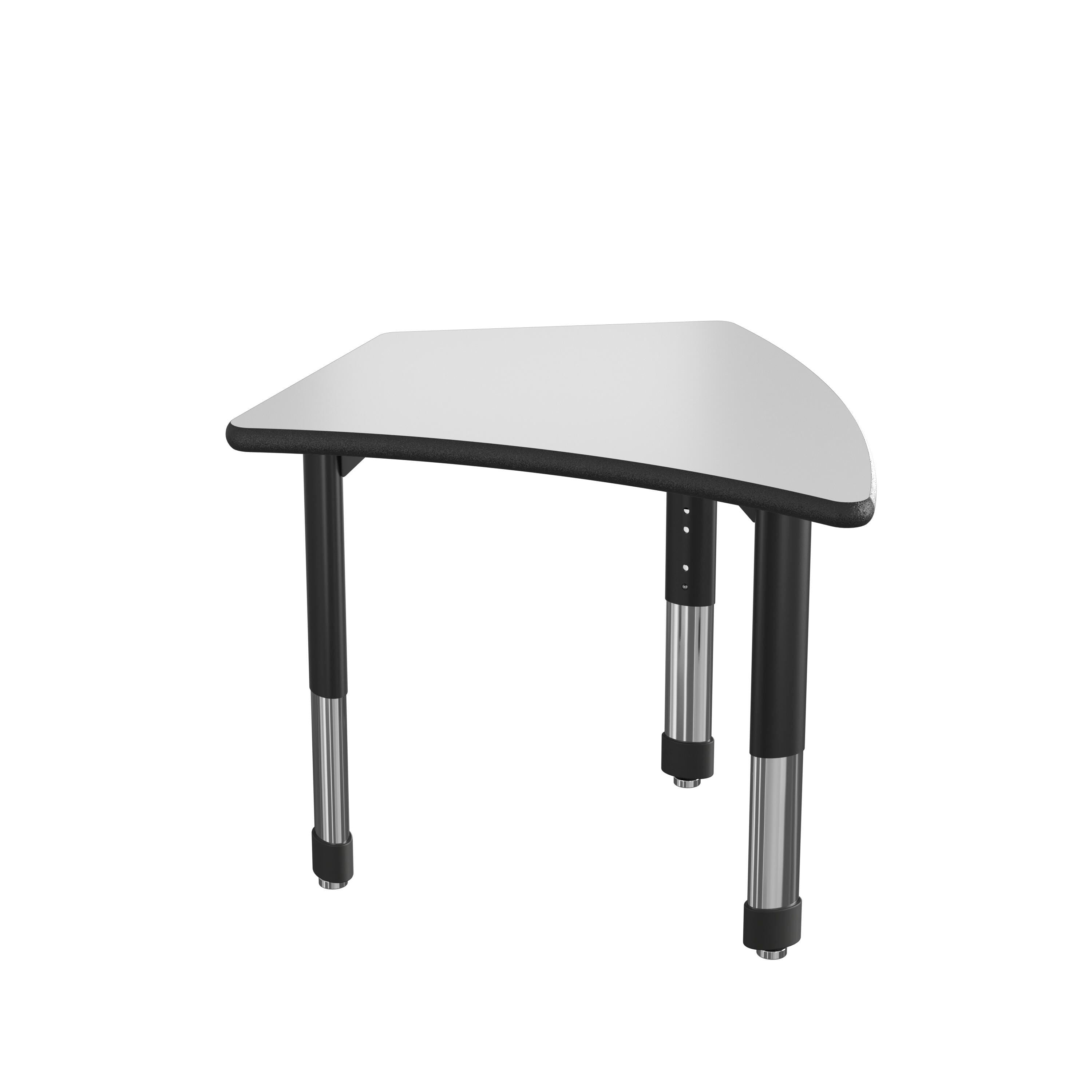 DESK - CLASSROOM SELECT - NEOSHAPE KITE DESK - 34 W X 30 D - SPECIFY PRODUCT HEIGHT - MARKERBOARD - SPECIFY TOP COLOR - LOCKEDGE - SPECIFY EDGE COLOR - SPECIFY LEG COLOR