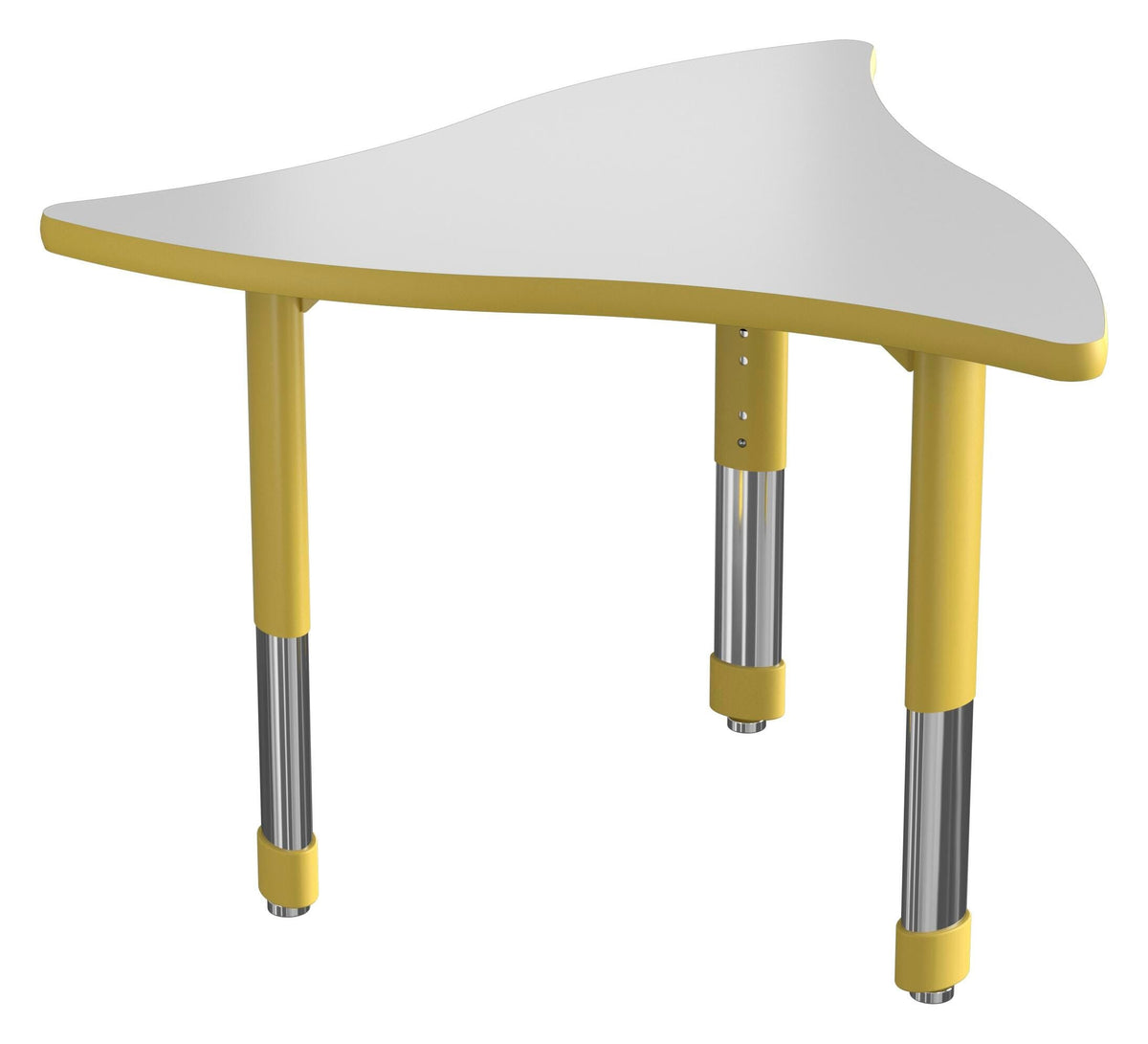 DESK - CLASSROOM SELECT - NEOSHAPE PROP DESK - 34 W X 31 D - SPECIFY PRODUCT HEIGHT - MARKERBOARD - SPECIFY TOP COLOR - T-MOLD - SPECIFY EDGE COLOR - SPECIFY LEG COLOR
